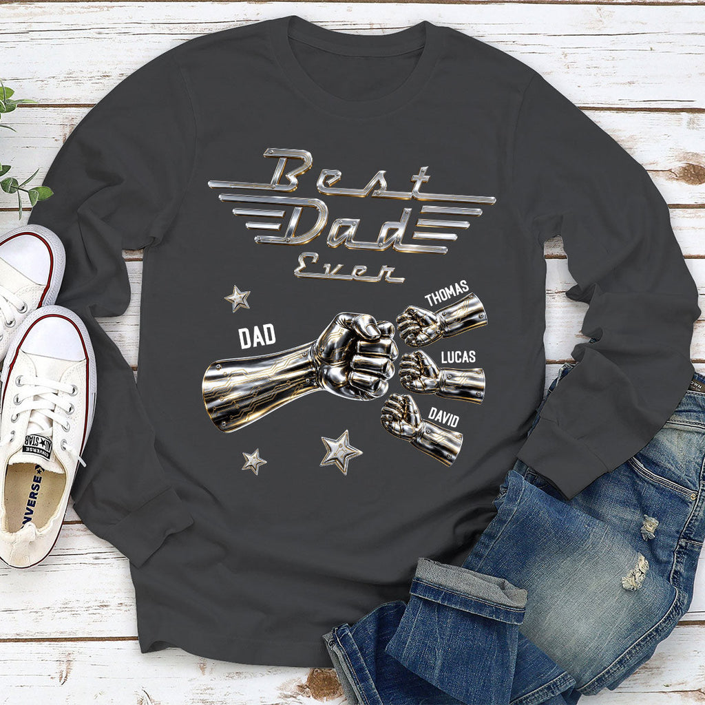 Custom Christmas Anniversary Keepsake Gifts For Husband • Best Dad Ever Classic - Personalized Shirt