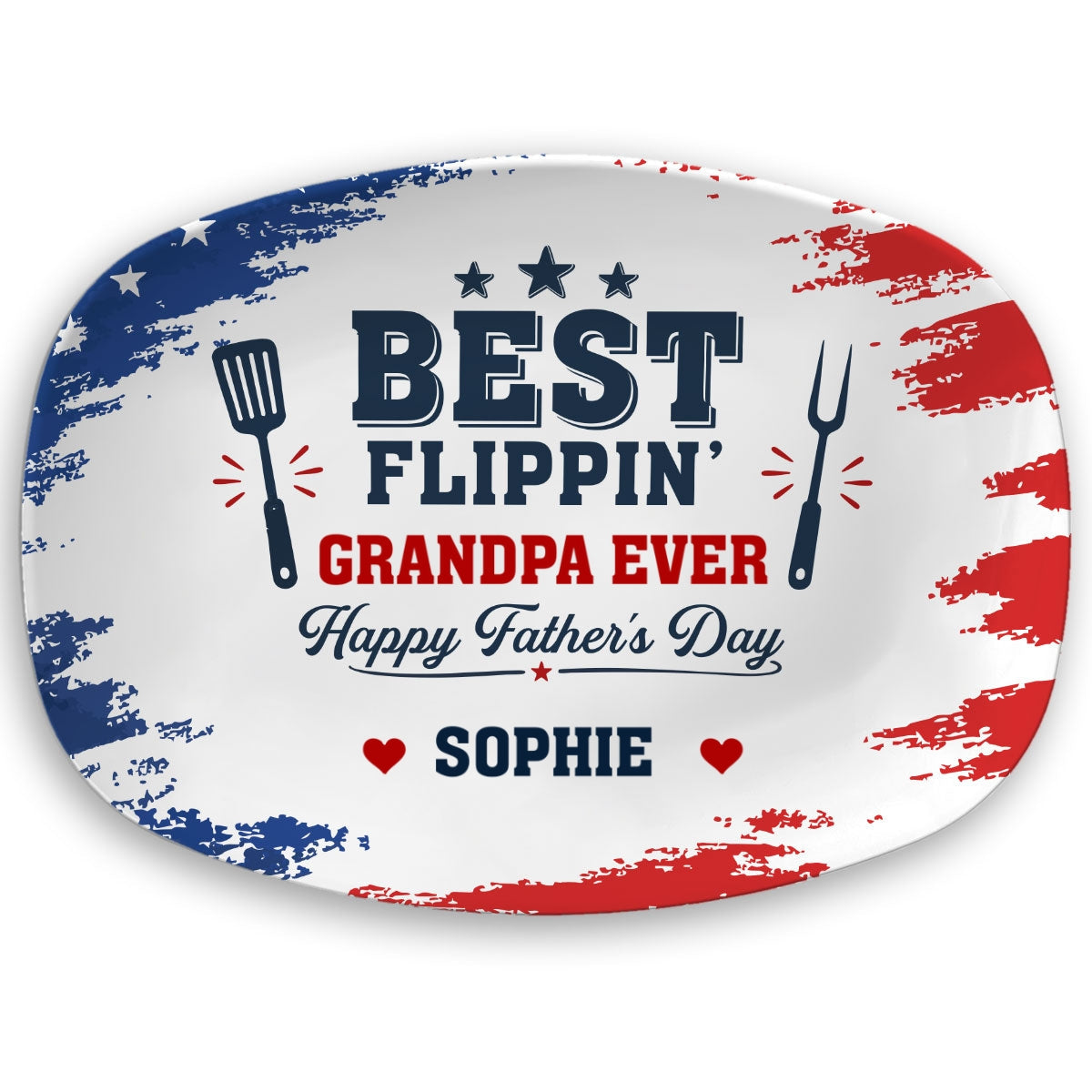 Best Flipping Dad - Personalized Platter