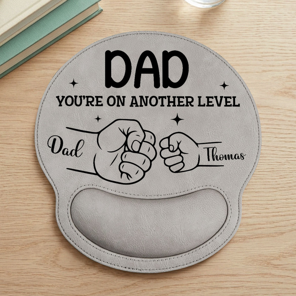 You Are On Another Level - Personalized Leather Mouse Pad