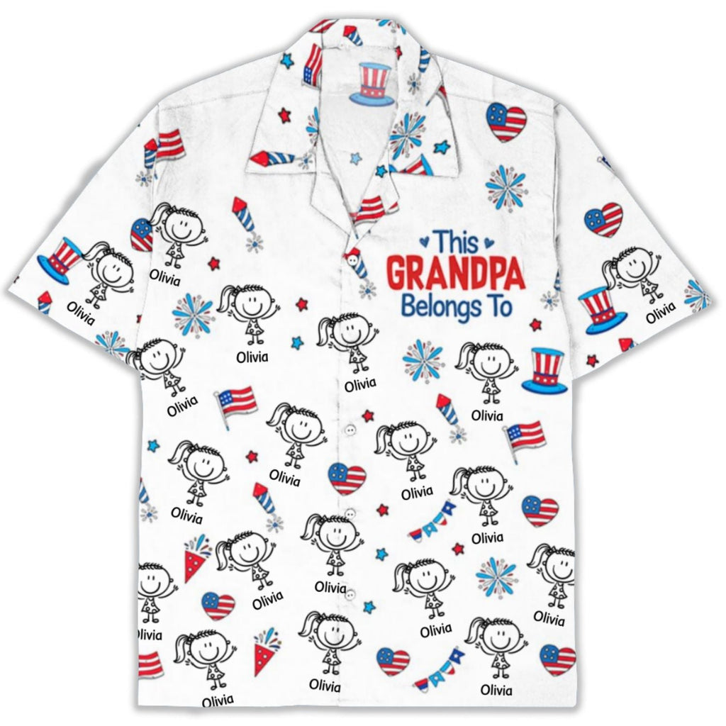 Papa American - Personalized Hawaiian Shirt