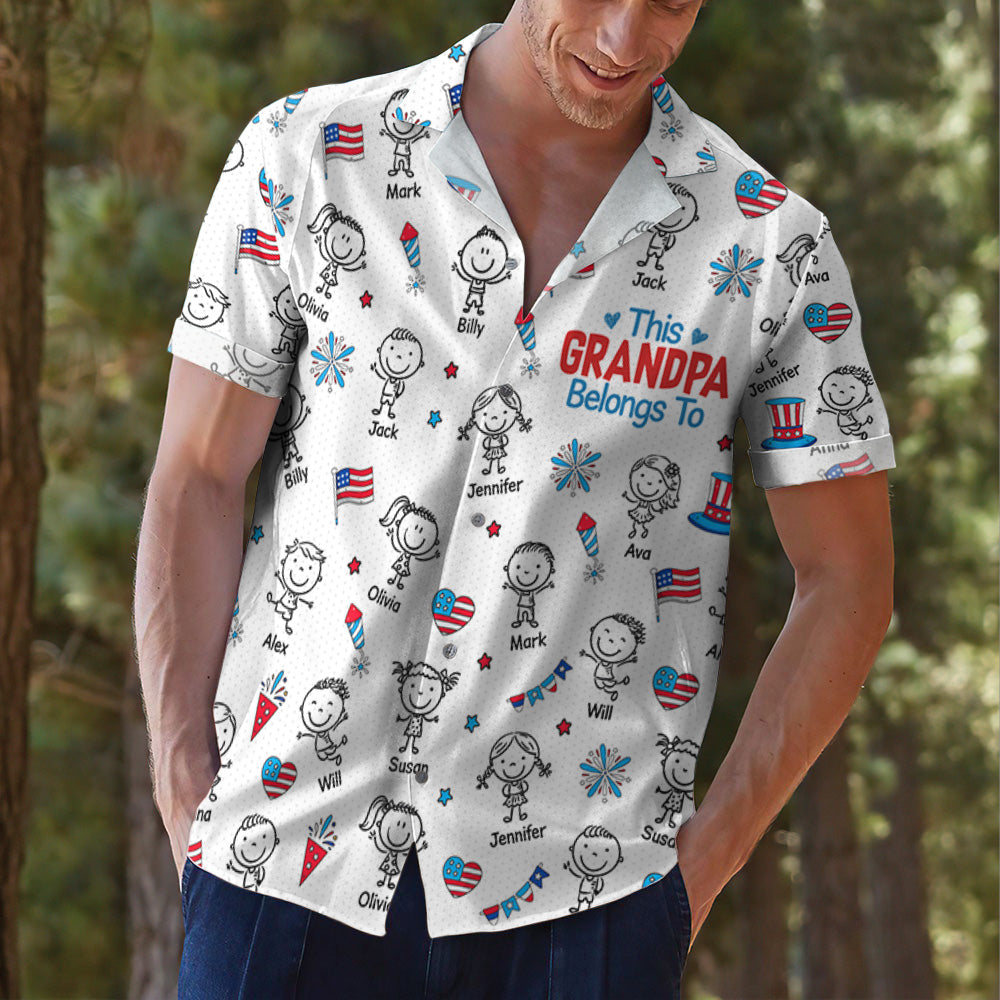 Papa American - Personalized Hawaiian Shirt