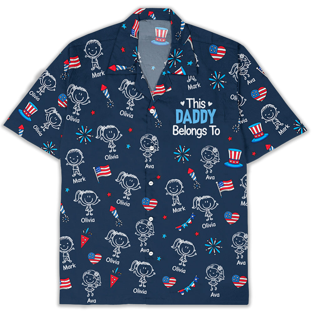 Papa American - Personalized Hawaiian Shirt