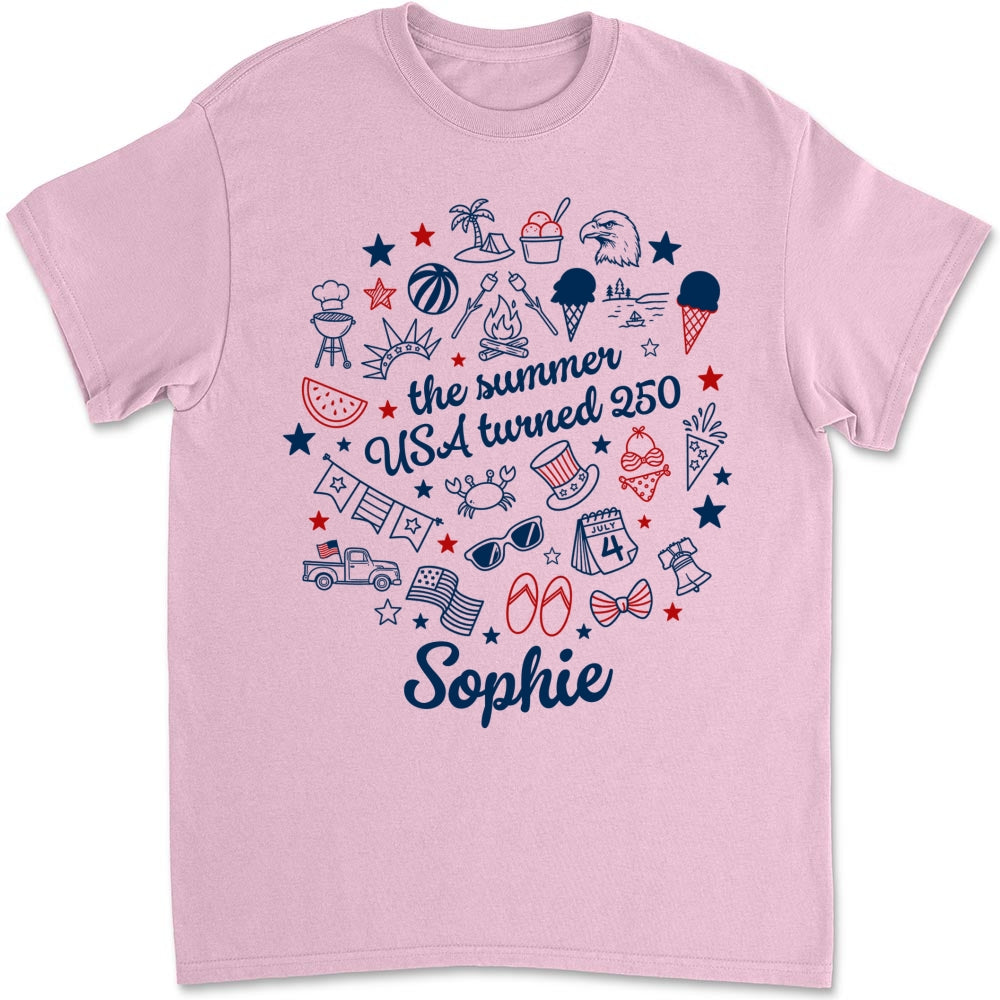 Custom Christmas & Birthday Keepsake Gift • Stars Stripes And Summer - Personalized Shirt