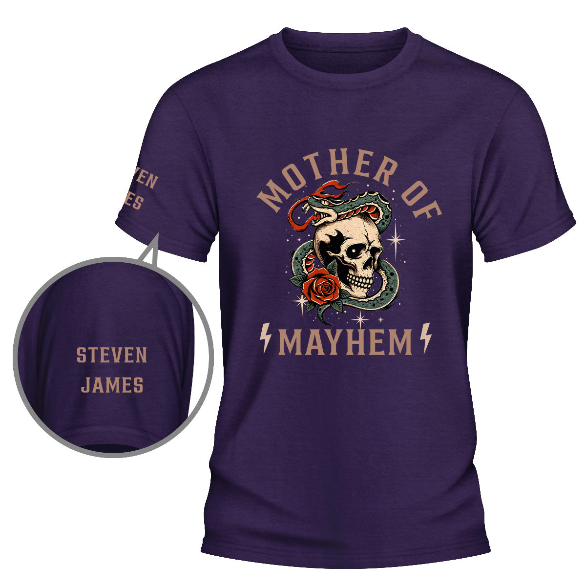 Custom Christmas Anniversary Keepsake Gifts For Husband • Fatherhood Fueled By Mayhem - Personalized Shirt With Design On Sleeve