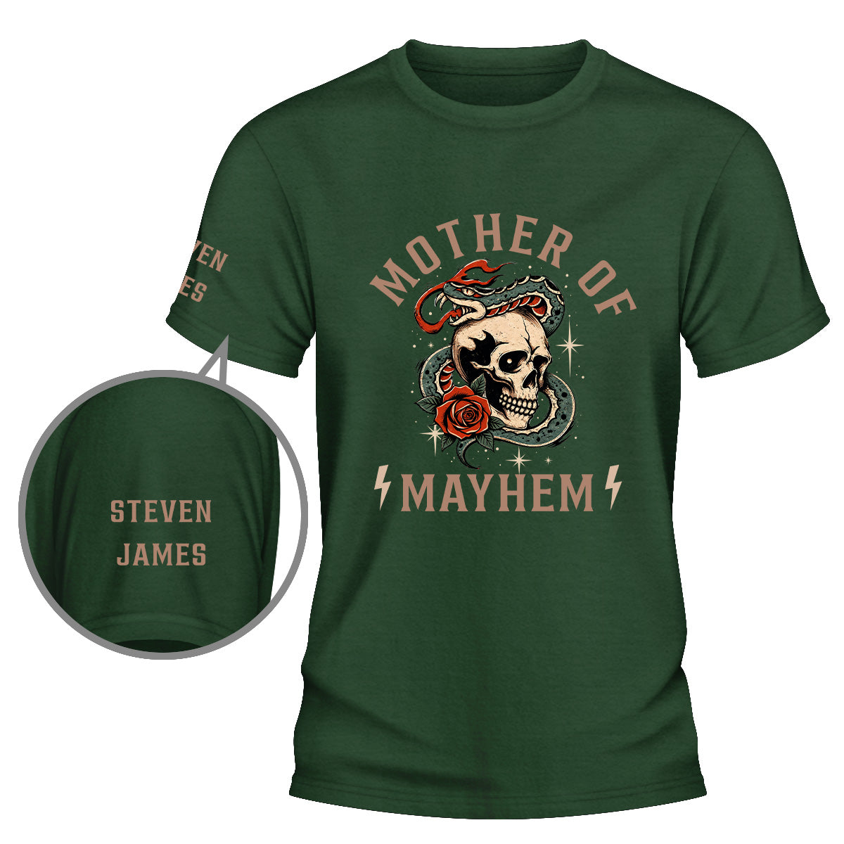 Custom Christmas Anniversary Keepsake Gifts For Husband • Fatherhood Fueled By Mayhem - Personalized Shirt With Design On Sleeve