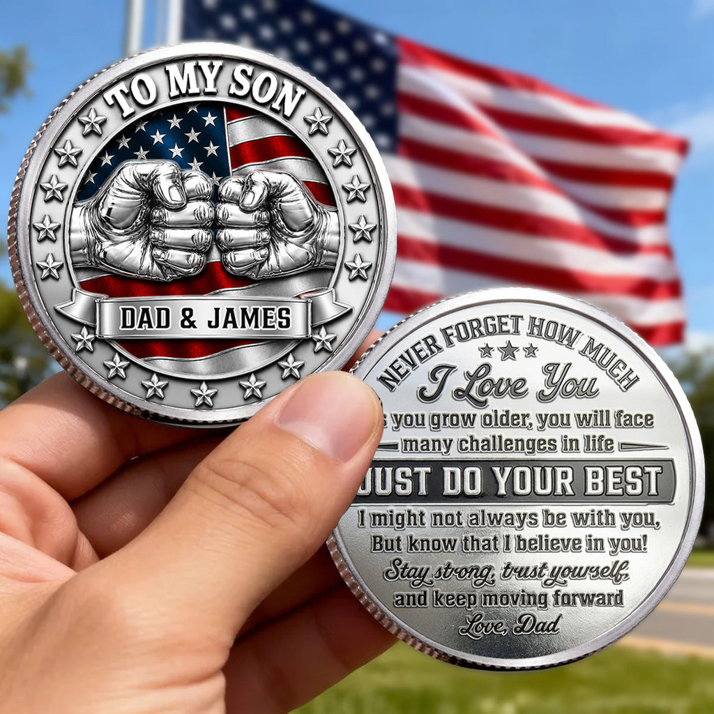 Never Forget I Love You - Personalized Commemorative Keepsake Coin