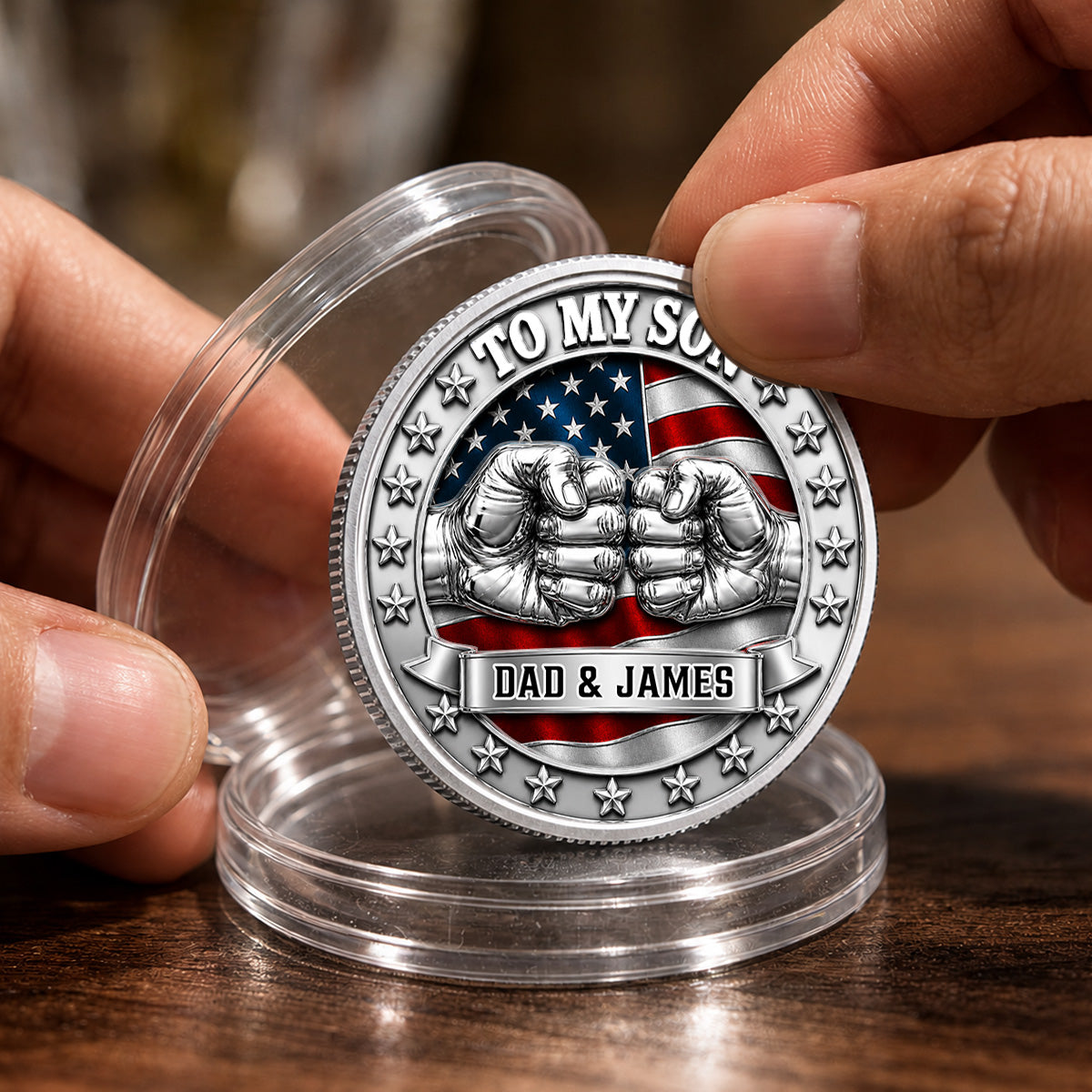 Never Forget I Love You - Personalized Commemorative Keepsake Coin