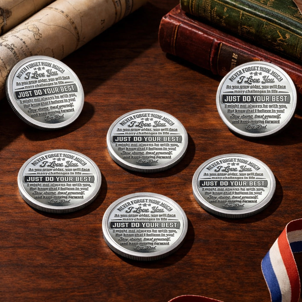 Never Forget I Love You - Personalized Commemorative Keepsake Coin