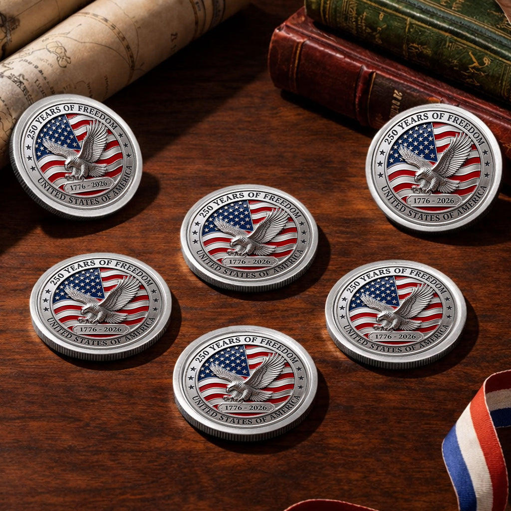 Stars And Stripes Dad - Personalized Commemorative Keepsake Coin