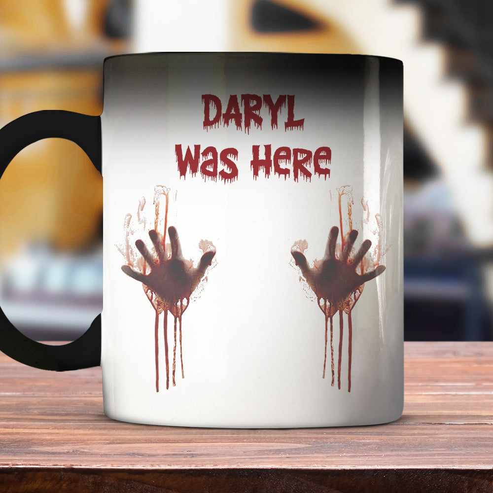 Something Wicked Was Here Today - Personalized Color Changing Mug