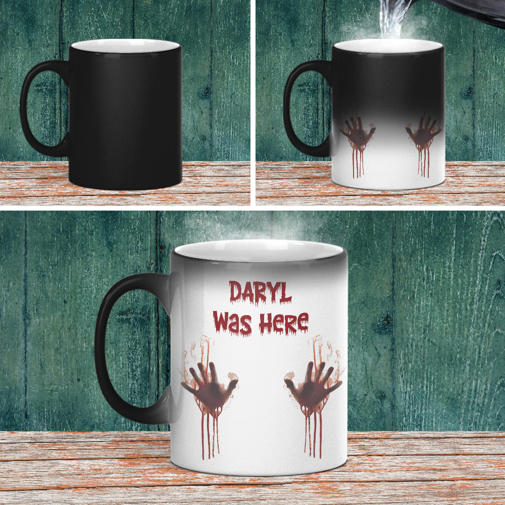 Something Wicked Was Here Today - Personalized Color Changing Mug