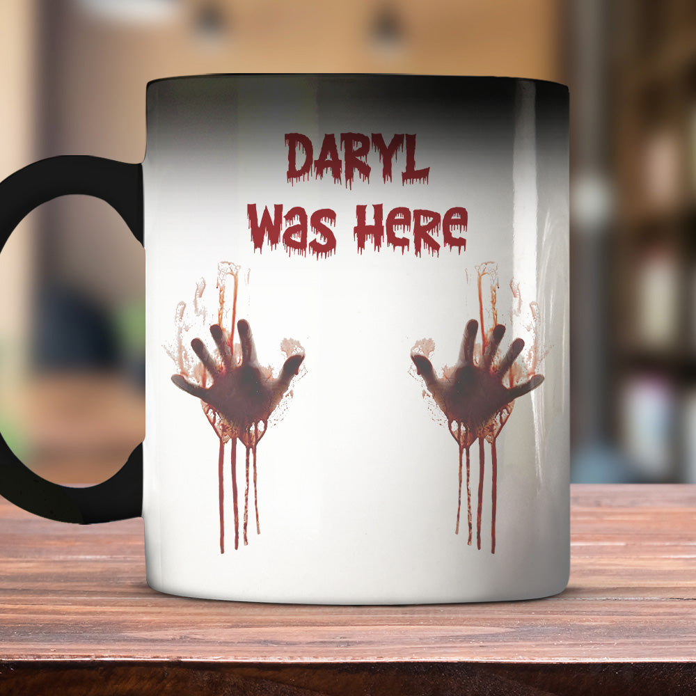 Something Wicked Was Here Today - Personalized Color Changing Mug
