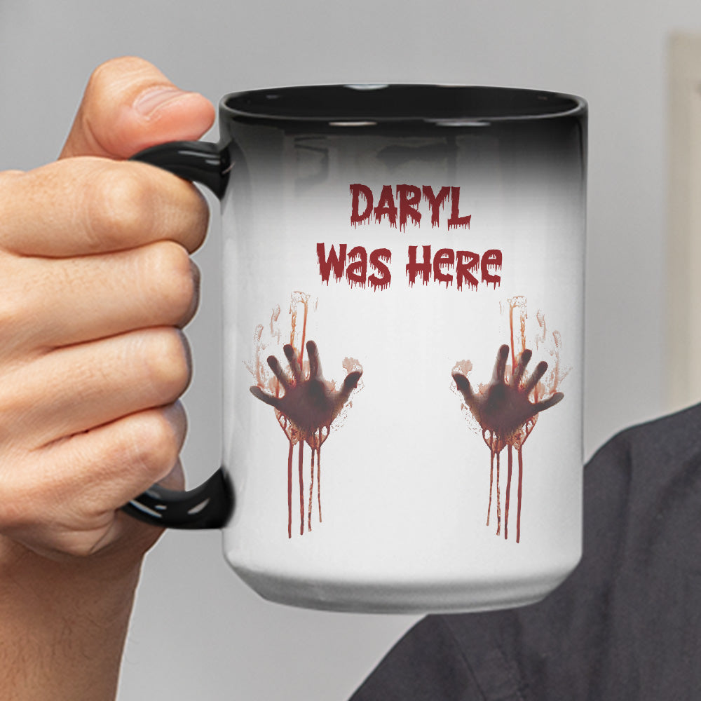 Something Wicked Was Here Today - Personalized Color Changing Mug