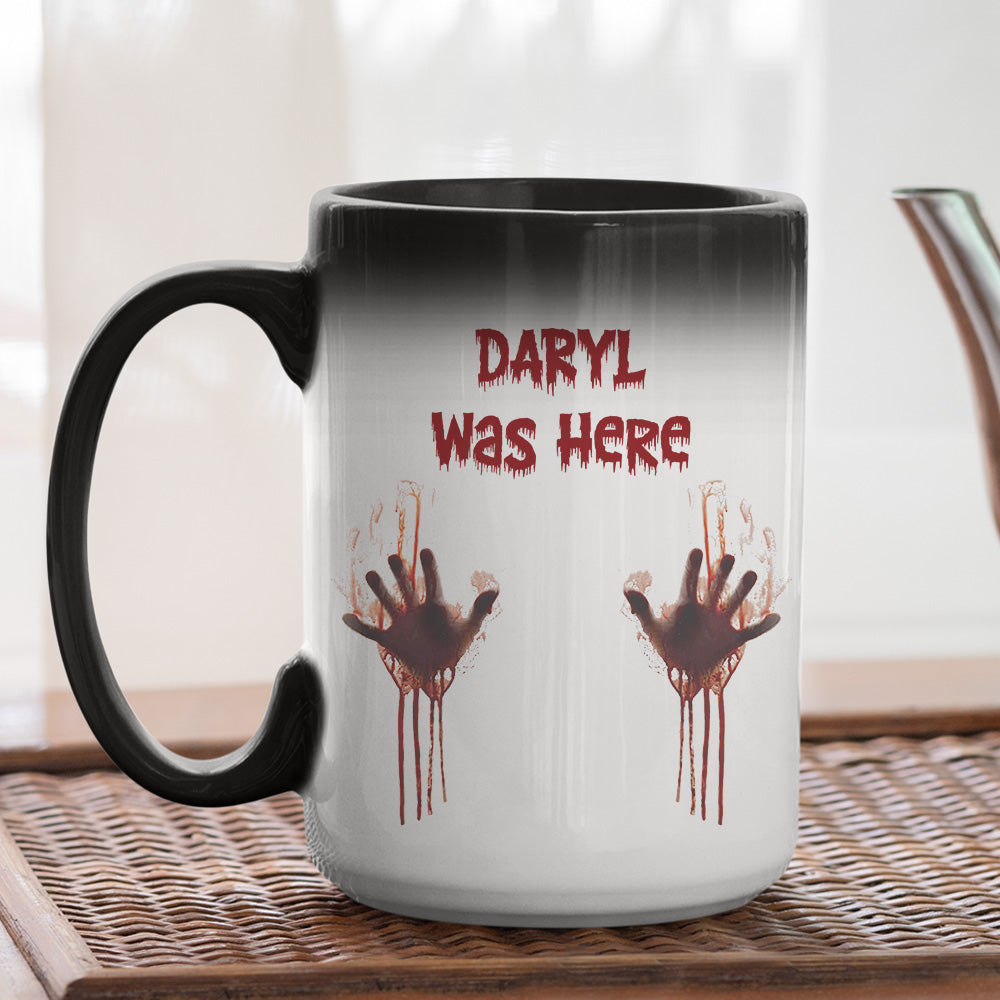 Something Wicked Was Here Today - Personalized Color Changing Mug