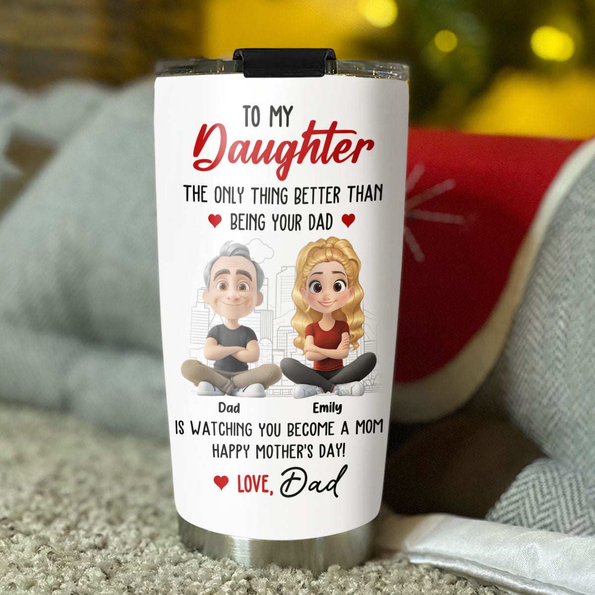 Custom Mother's Day Birthday Gifts For Daughter • Watching You Become A Mom Is Great - Personalized Tumbler