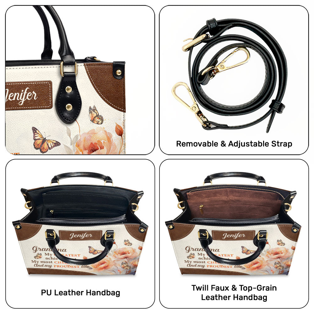 My Greatest Achievement - Personalized Leather Bag
