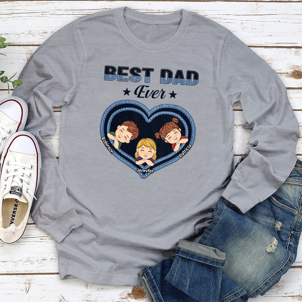 Custom Christmas & Birthday Gift for Dad, Grandpa • Best Dad Papa Ever - Personalized Shirt