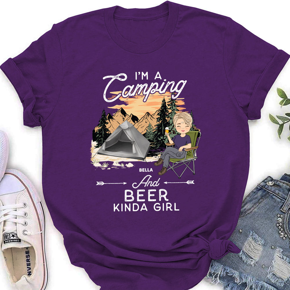 Custom Christmas & Birthday Keepsake Gift • Kinda Girl - Personalized Women's T-shirt