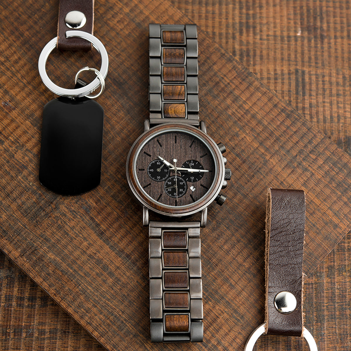 Hand In Hand Together - Personalized Engraved Wooden Watches GQ026