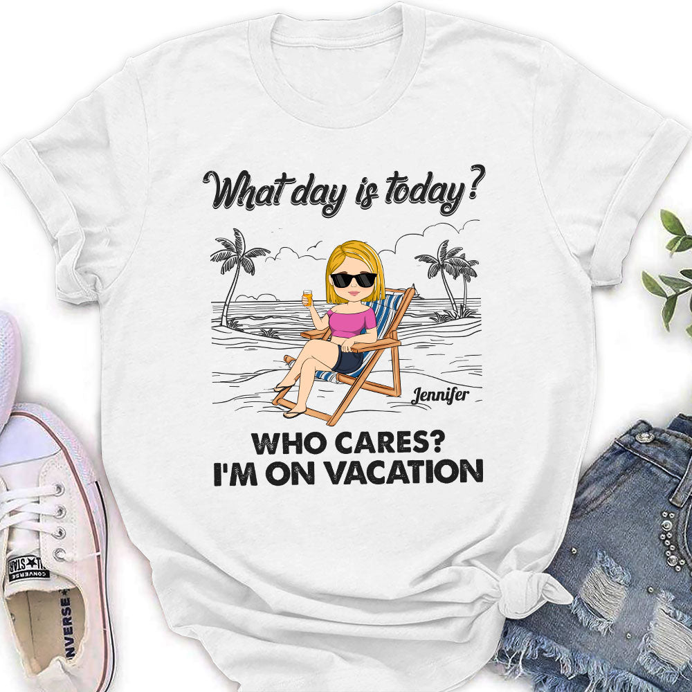 Custom Christmas & Birthday Keepsake Gift • On Vacation - Personalized Shirt