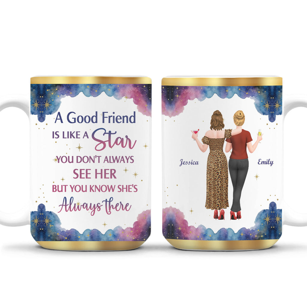 Custom Best Friend, Christmas & Birthday Friendship Keepsake Gift • True Friends Never Disappear - Personalized Coffee Mug