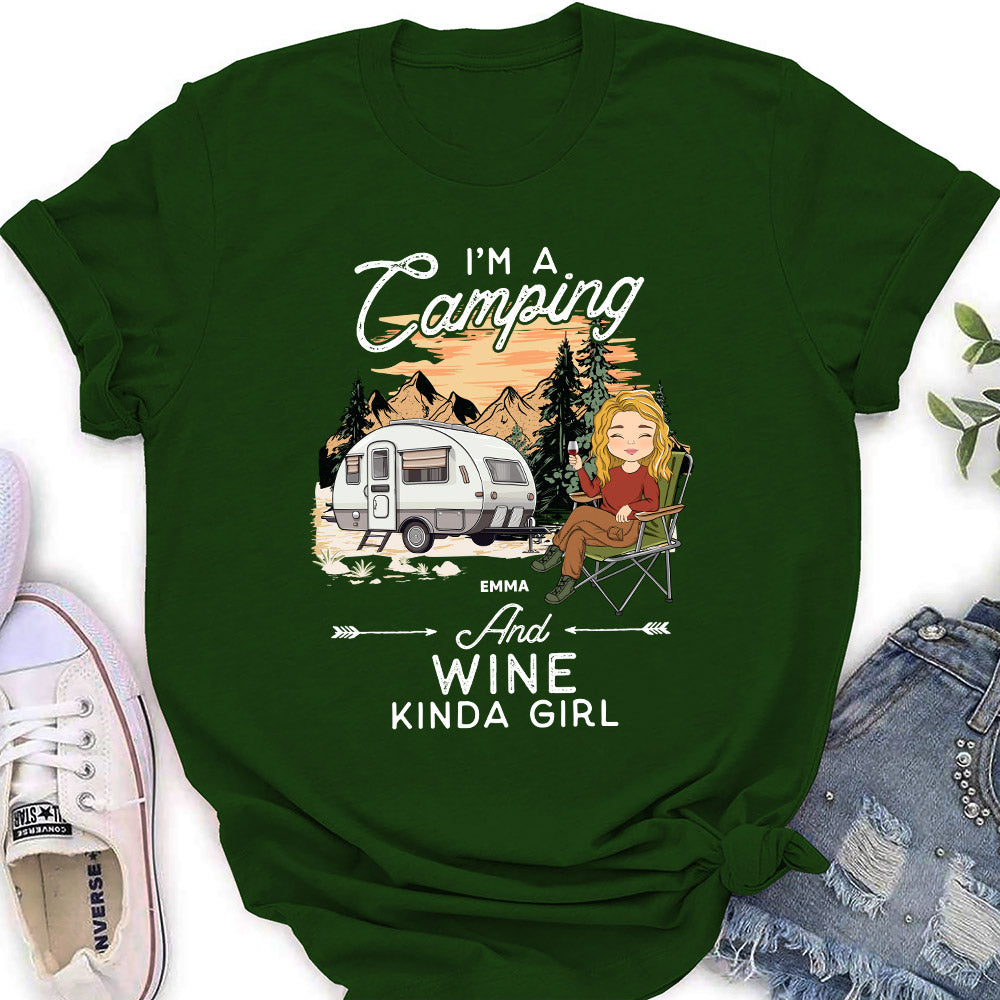 Custom Christmas & Birthday Keepsake Gift • Kinda Girl - Personalized Women's T-shirt