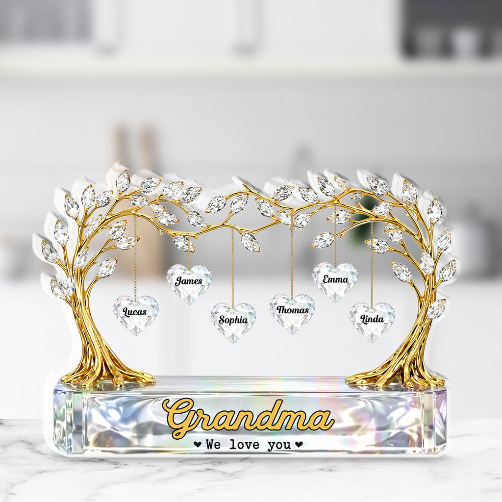 Custom Mother's Day Decor, Gift for Mom & Grandma • We Love You - Personalized Acrylic Plaque