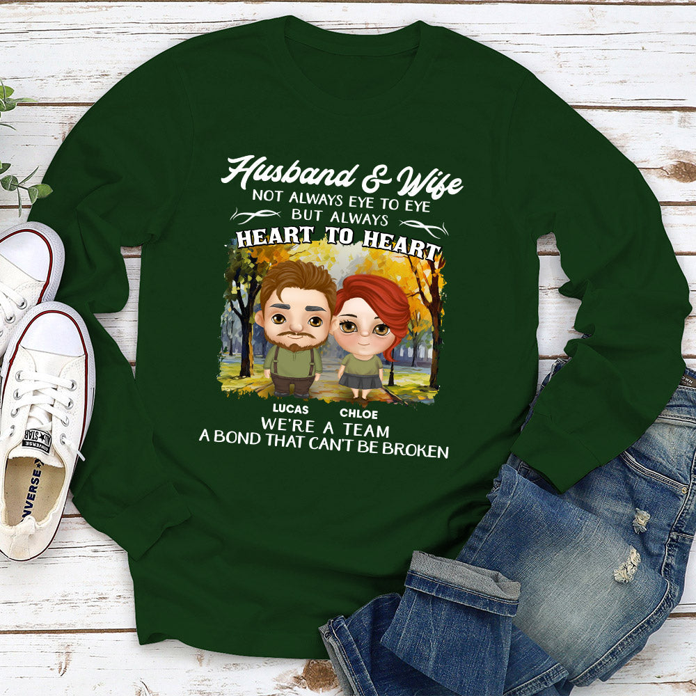 Custom Anniversary Keepsake Gifts For Couple • Cant Be Broken - Personalized Long Sleeve T-shirt
