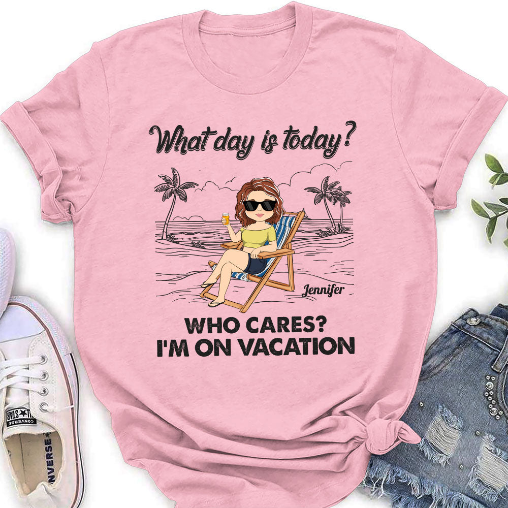 Custom Christmas & Birthday Keepsake Gift • On Vacation - Personalized Shirt