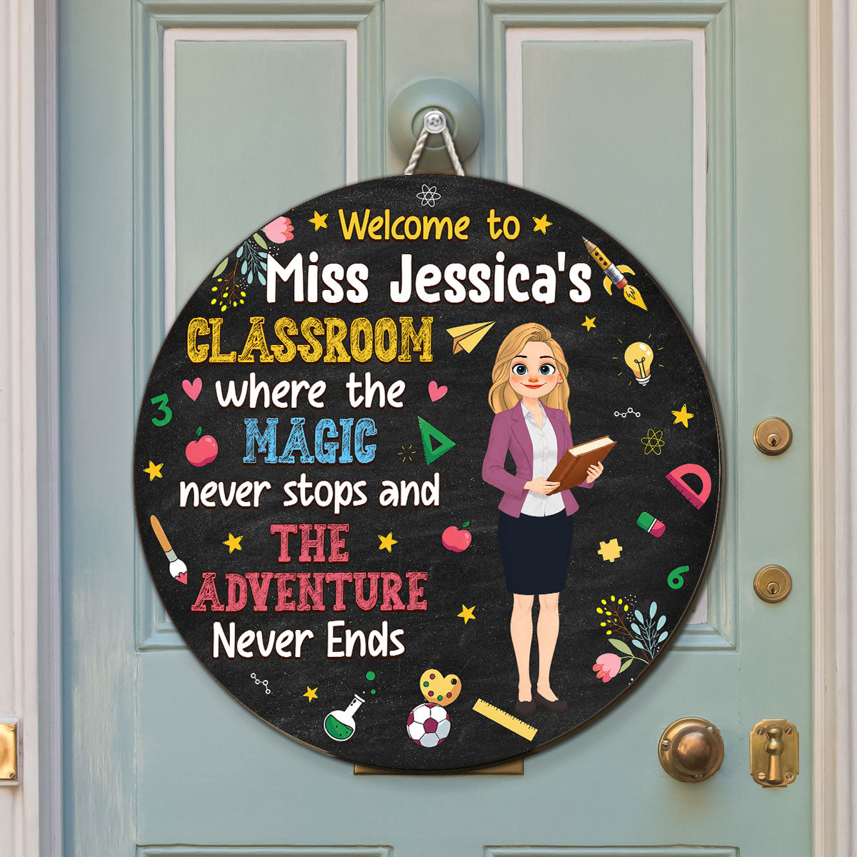 Custom Home & Wall Decor, Birthday & Christmas Gift • Lovely Class - Personalized Wood Sign
