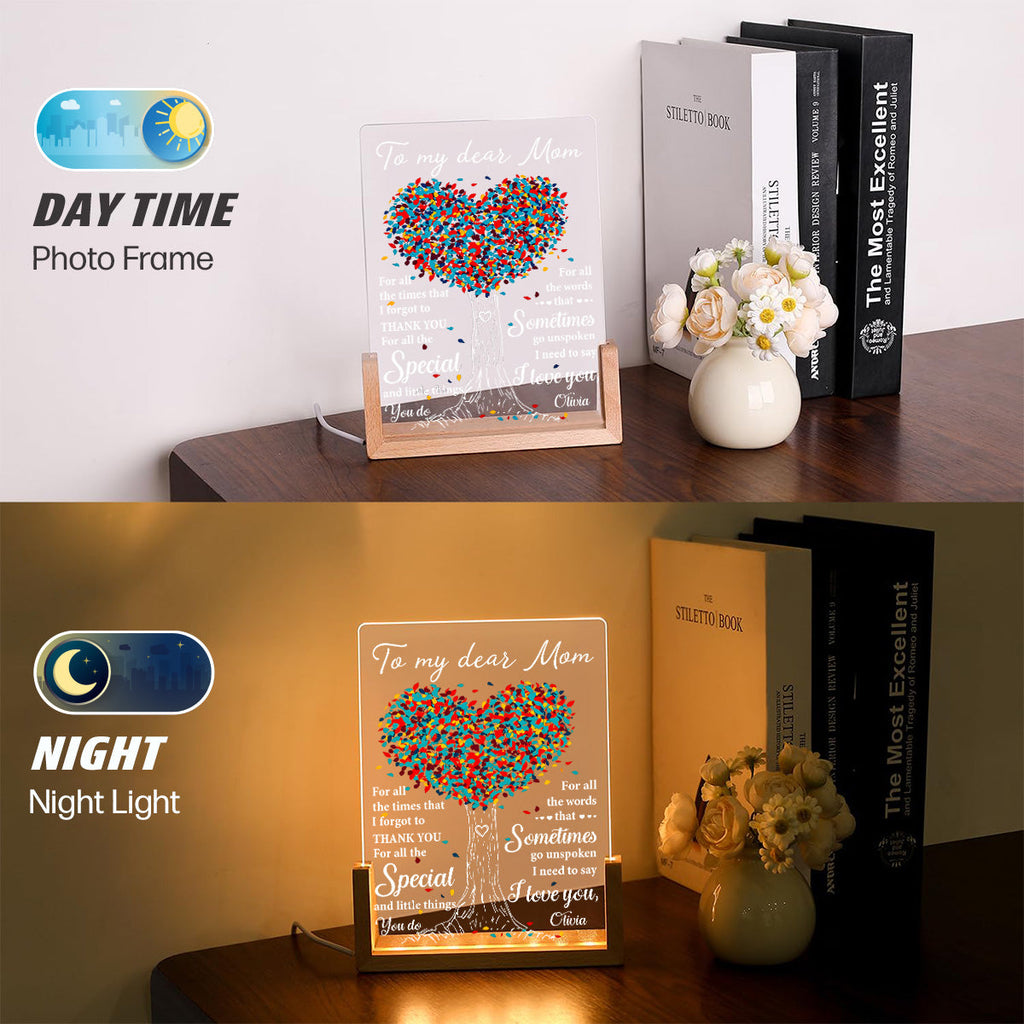 Custom Mother's Day Gift for Mom Grandma • To My Dear Mom - Personalized Night Light