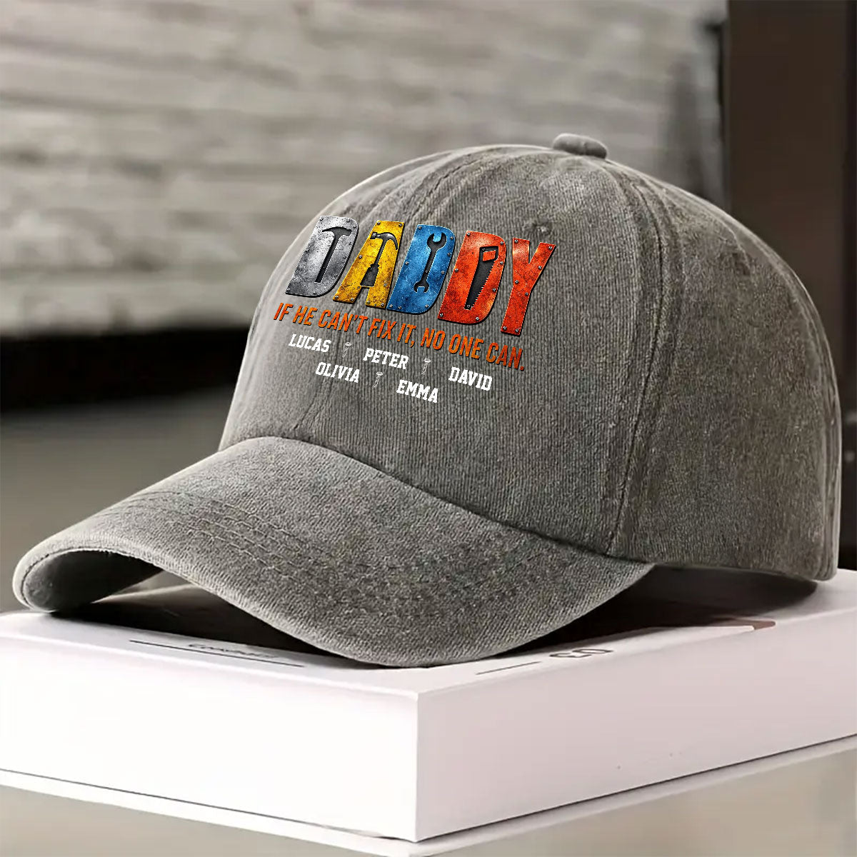 Custom Father's Day Christmas Birthday Gifts for Dad • No One But Daddy - Personalized Vintage Washed Denim Cap