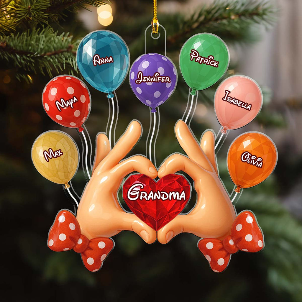 Custom Family Ornament, Christmas Gift for Family Members •  Love From My Little Kid - Personalized Acrylic Ornament
