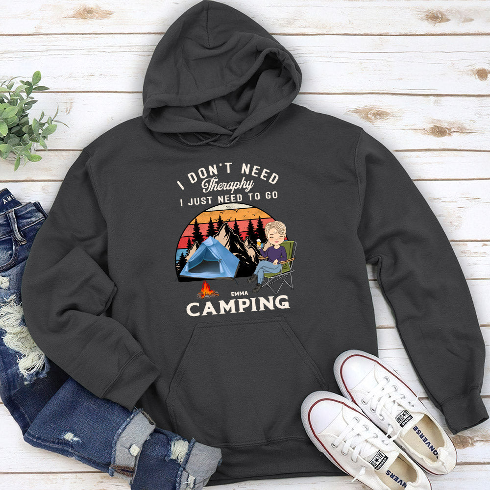 Custom Christmas & Birthday Keepsake Gift • Therapy Camping 2 - Personalized Hoodie