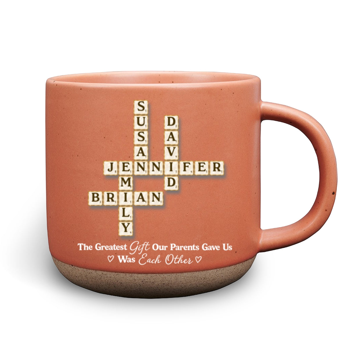 Custom Christmas & Birthday Gift for Brother & Sister • Together Is The Greatest Gift - Personalized Pottery Mug