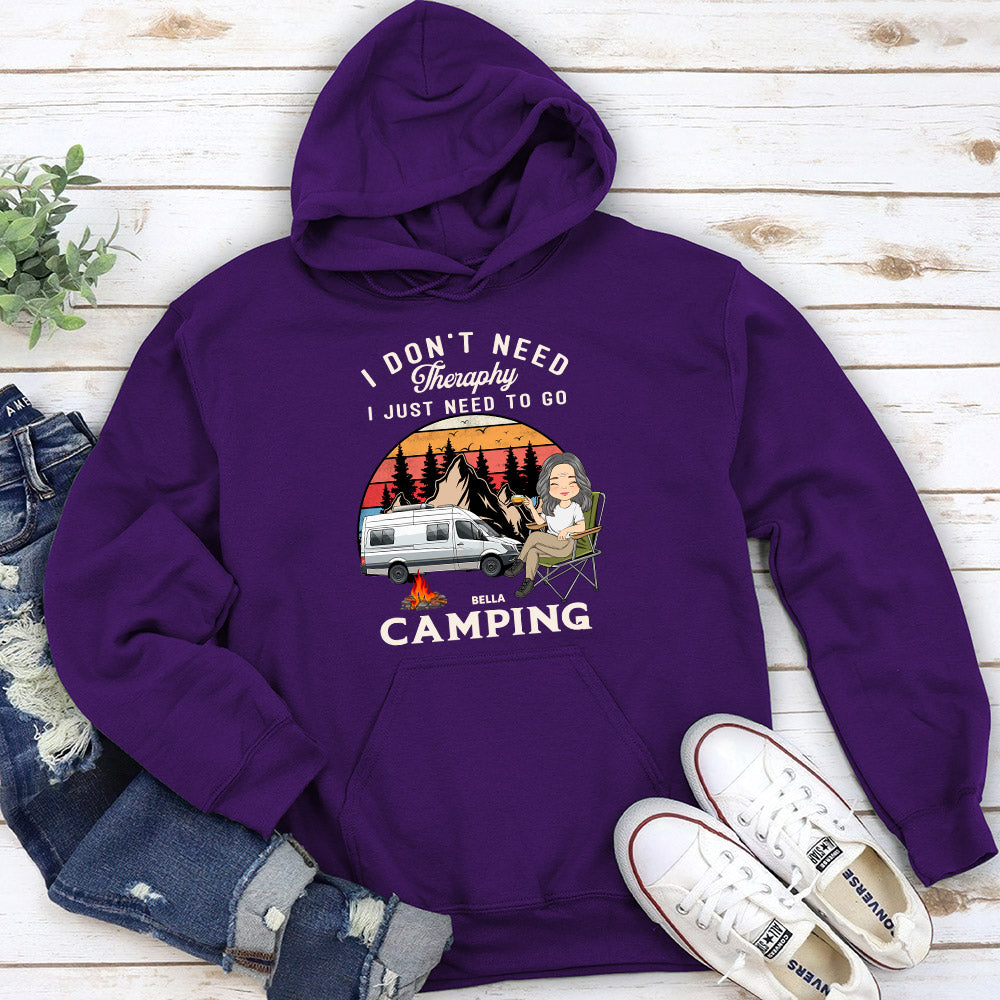 Custom Christmas & Birthday Keepsake Gift • Therapy Camping 2 - Personalized Hoodie