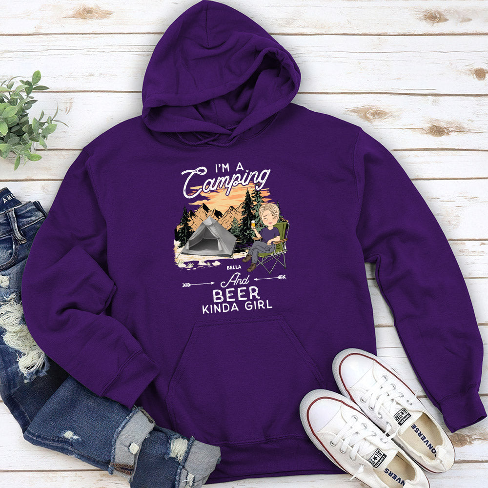 Custom Christmas & Birthday Keepsake Gift • Kinda Girl - Personalized Hoodie