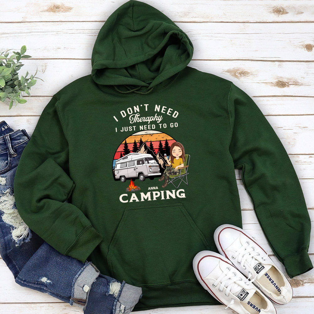 Custom Christmas & Birthday Keepsake Gift • Therapy Camping 2 - Personalized Hoodie