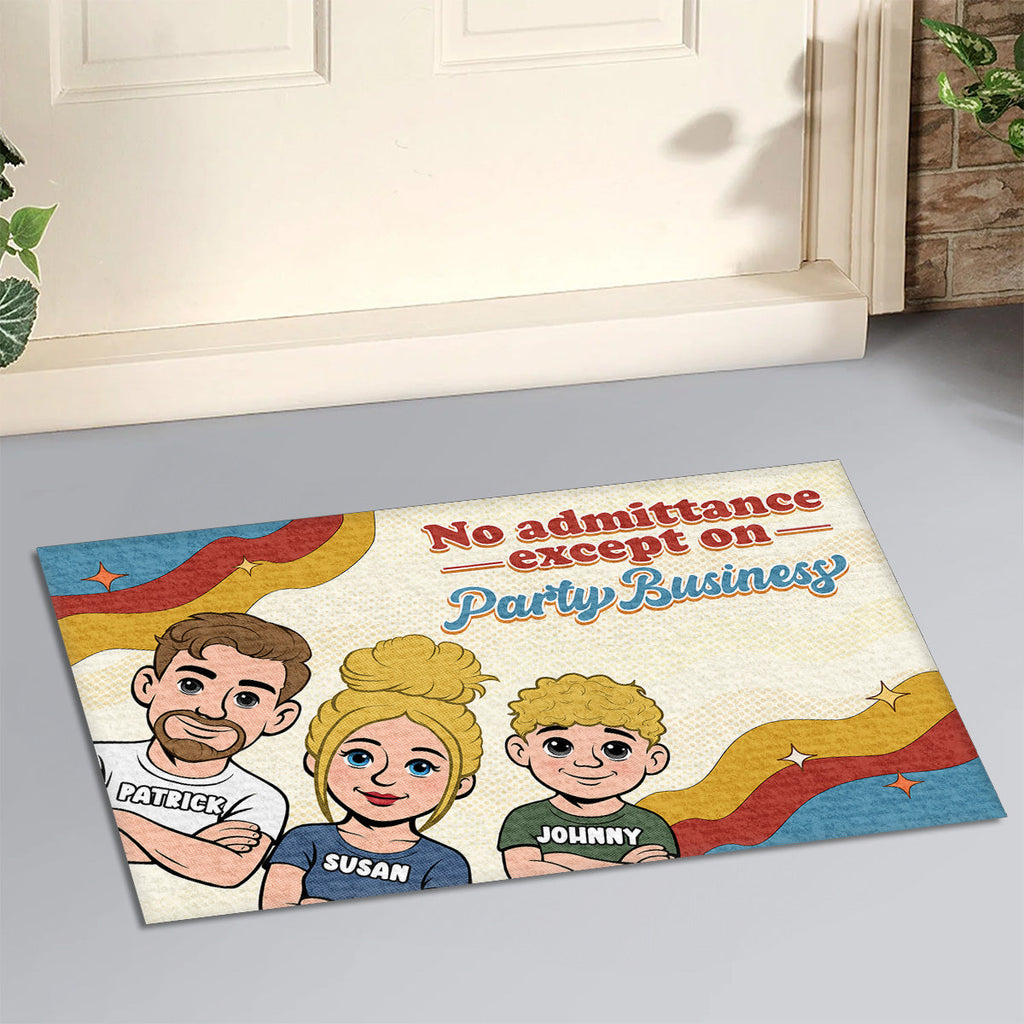 Come Bearing Party Snacks - Personalized Doormat