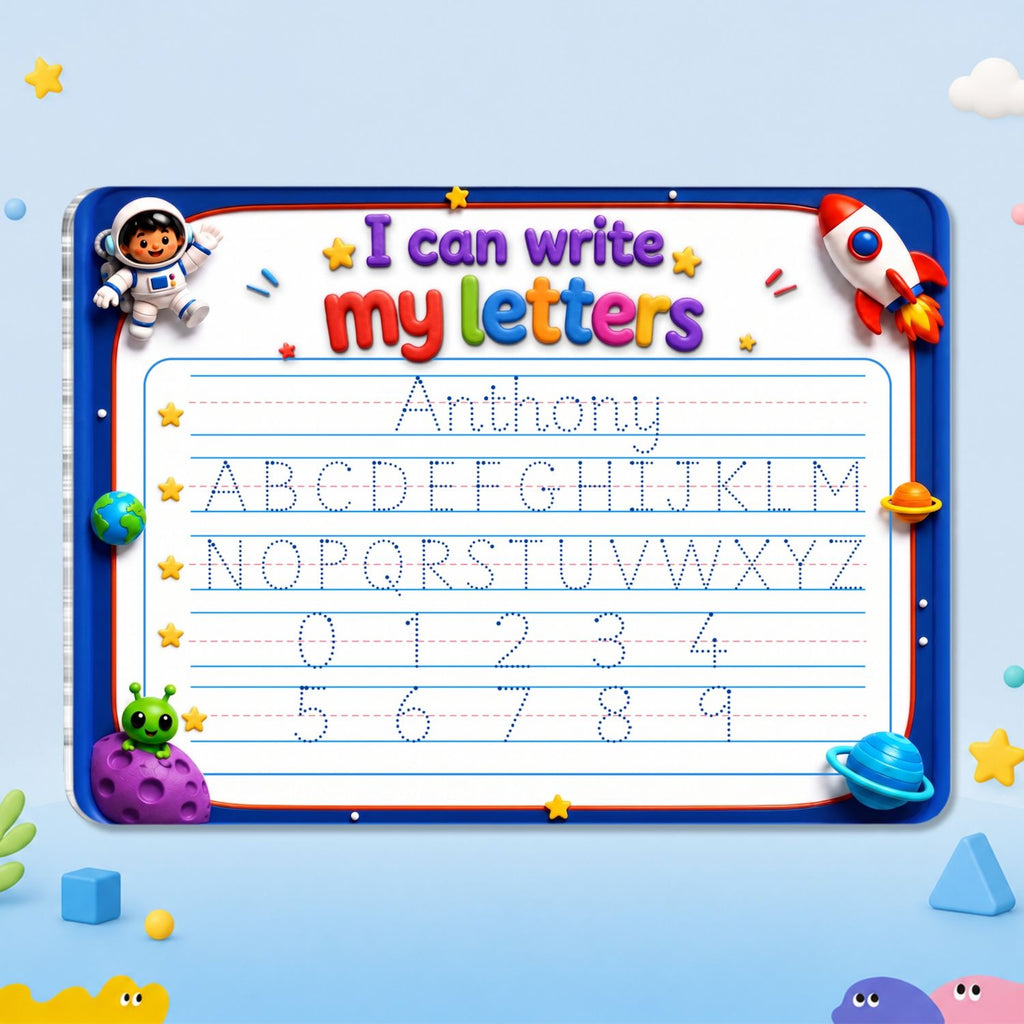 I Can Write My Letters - Personalized Acrylic Tracing Board