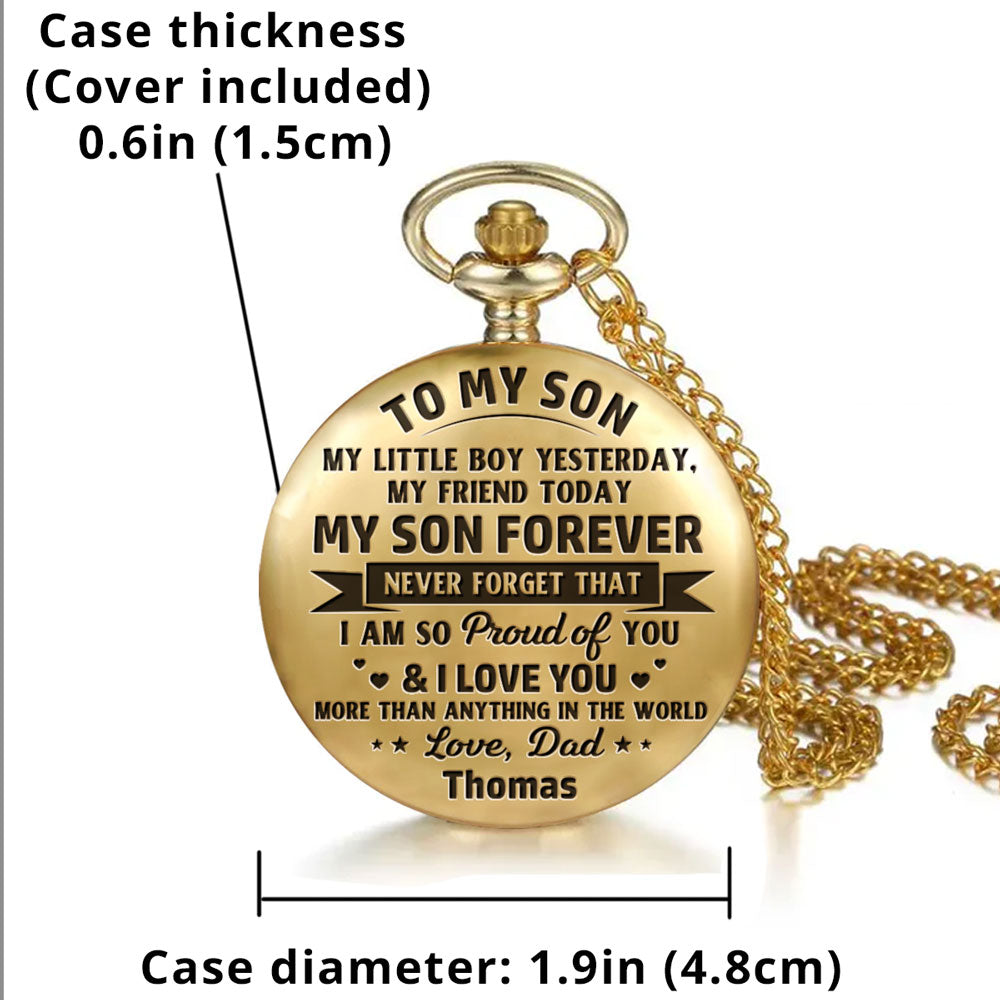 My Son Forever - Personalized Pocket Watch