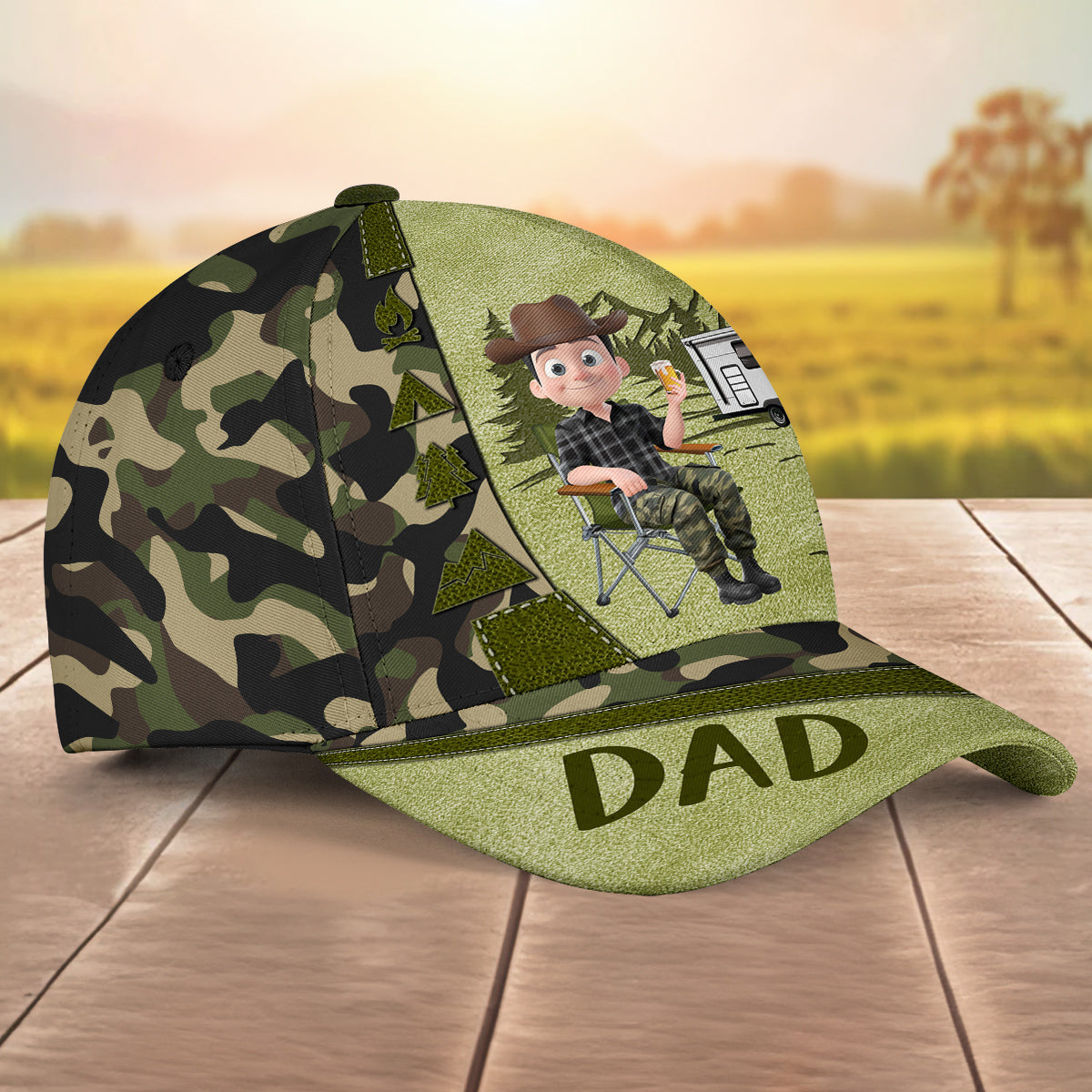 Happy Camper - Personalized Classic Cap