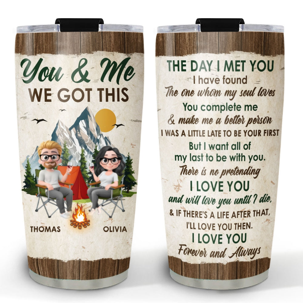 Custom Christmas Anniversary Gifts For Husband • My Partner - Personalized Tumbler