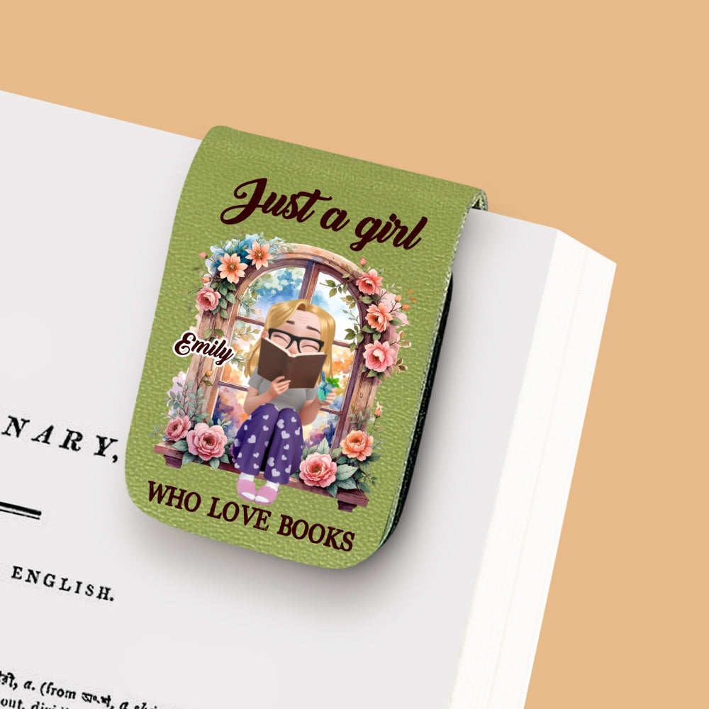Custom Christmas Birthday Bookish Gifts For Book Lovers, Bookworms • I Am That Girl - Personalized Leather Bookmark