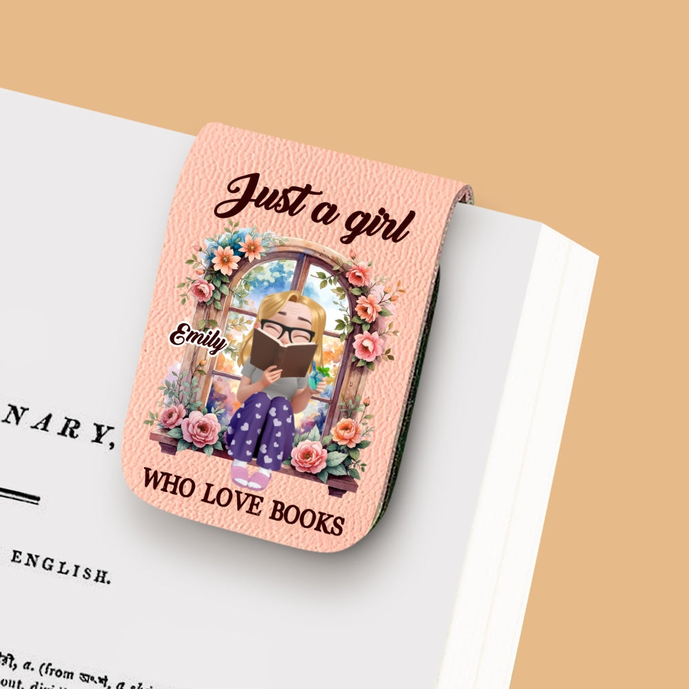 Custom Christmas Birthday Bookish Gifts For Book Lovers, Bookworms • I Am That Girl - Personalized Leather Bookmark