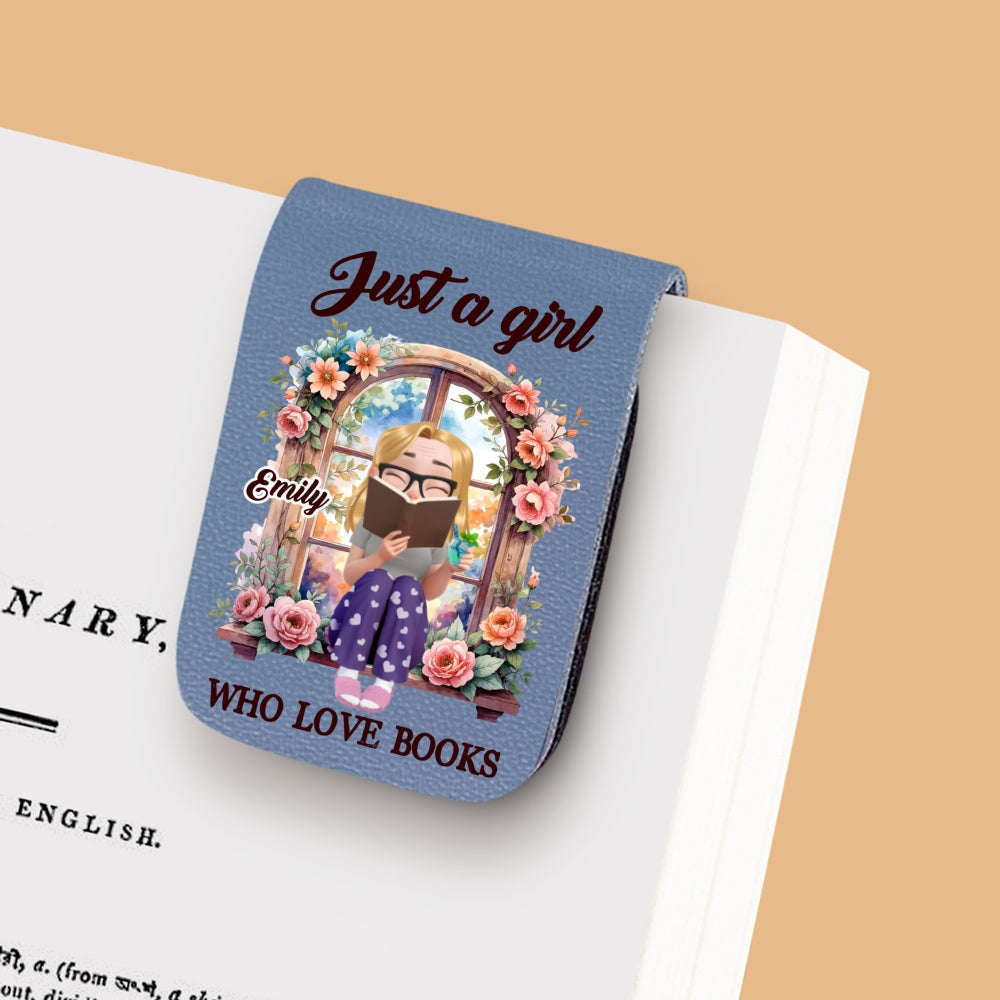 Custom Christmas Birthday Bookish Gifts For Book Lovers, Bookworms • I Am That Girl - Personalized Leather Bookmark