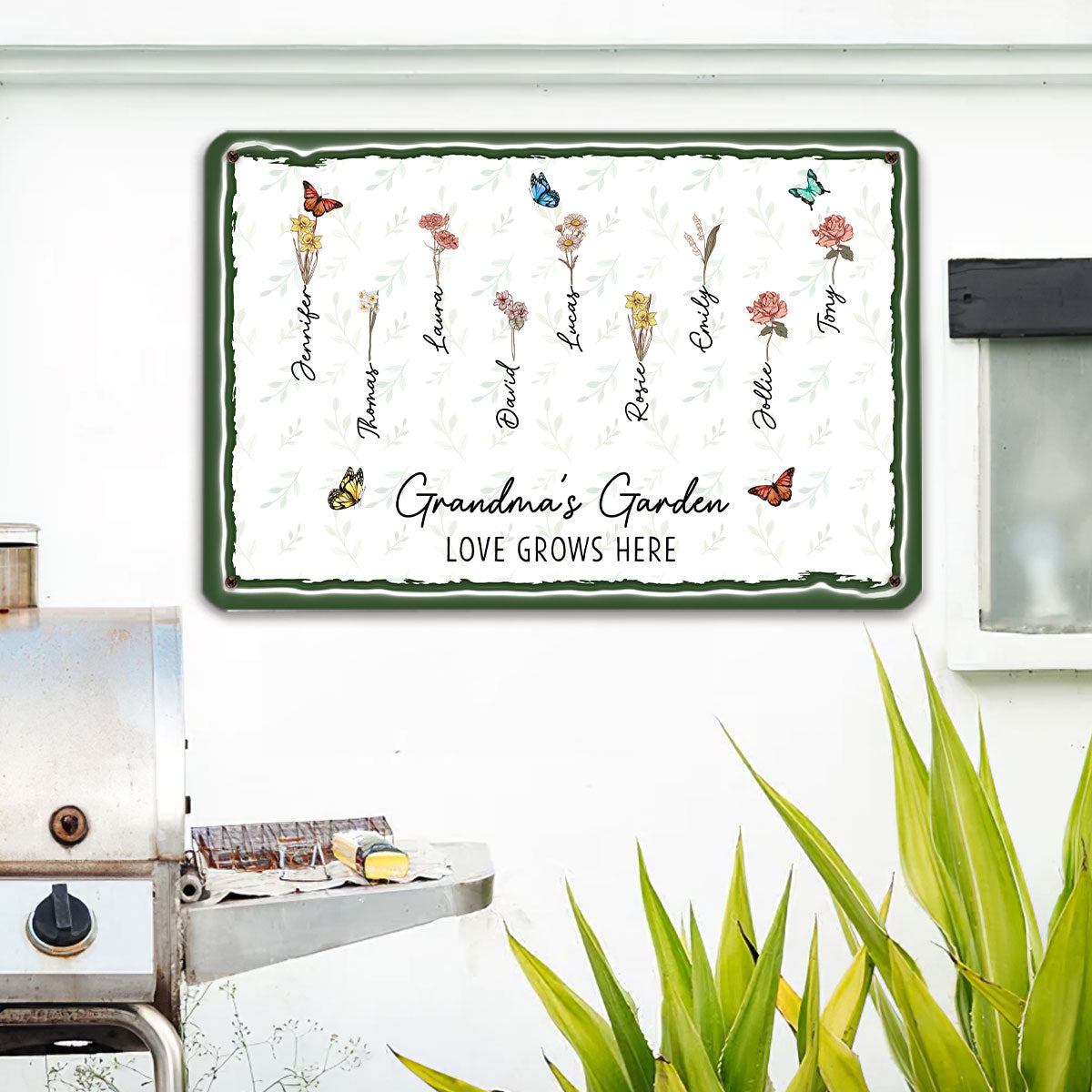 Custom Home & Wall Decor, Birthday & Christmas Gift • First Mom Now Grandma - Personalized 3D Inflated Effect Metal Sign