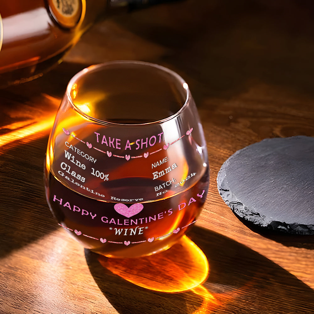 Galentine Shot - Personalized Wine Glass