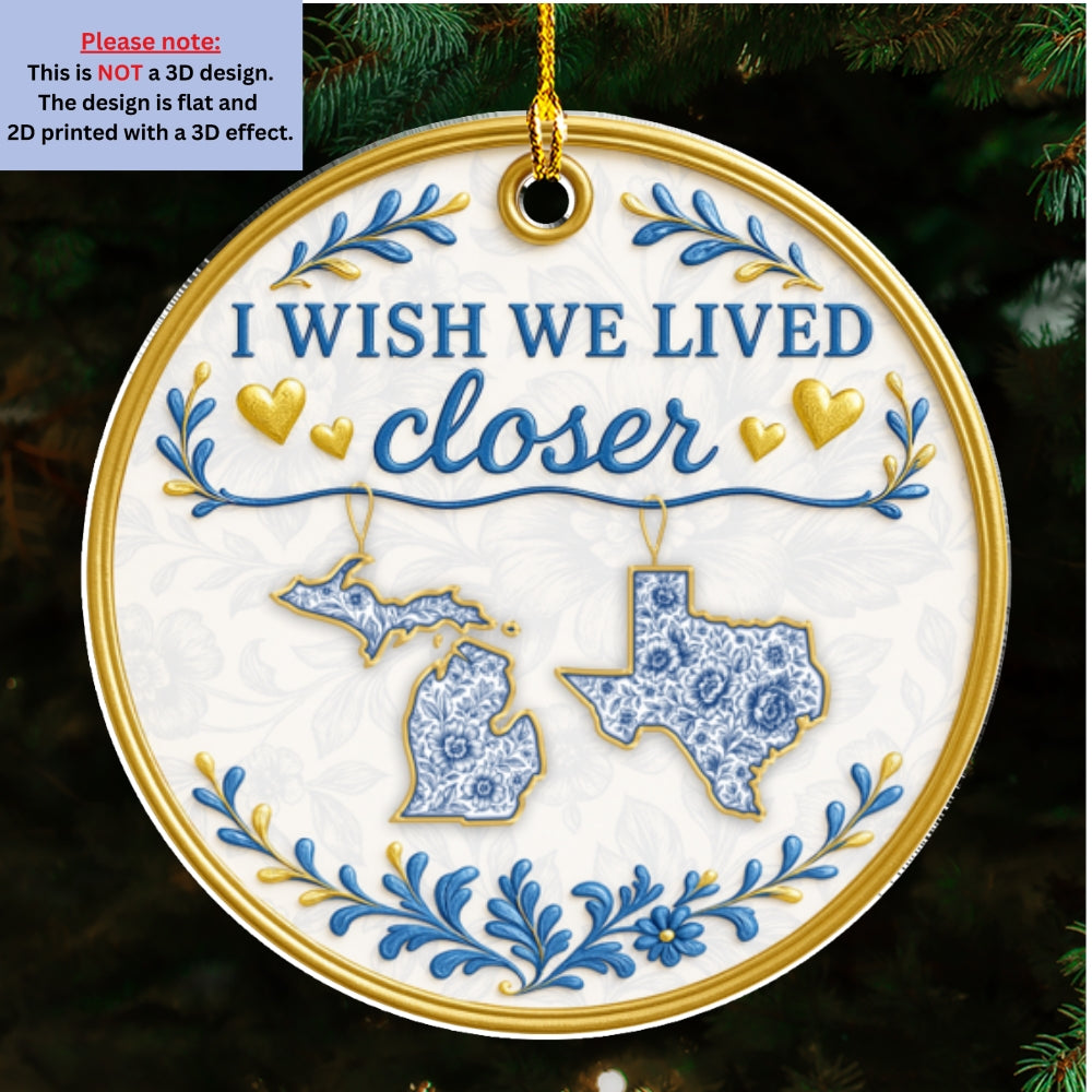 Custom Friendship Christmas Ornament, Best Friend Gift •  Congrats On Being My Besties - Personalized Acrylic Ornament