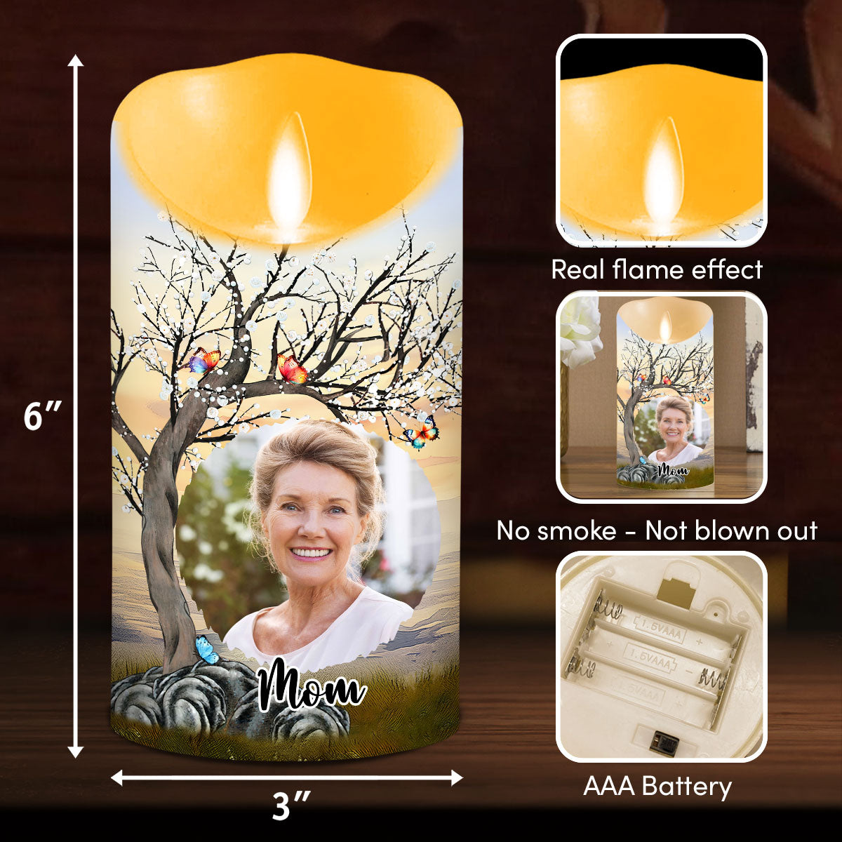 Mine Changed Forever - Personalized LED Candle